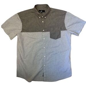 Molokai Surf Company Button Down Gray‎ and Dark Gray Shirt XXL